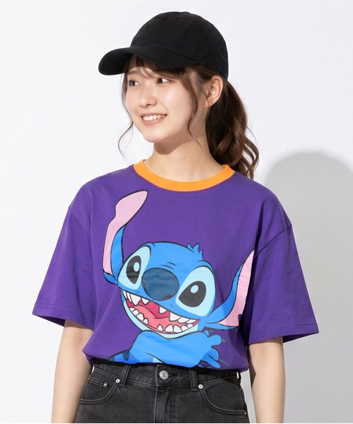 Disney（ディズニー） tシャツ 半袖 親子お揃い BIGフェイスTシャツ
