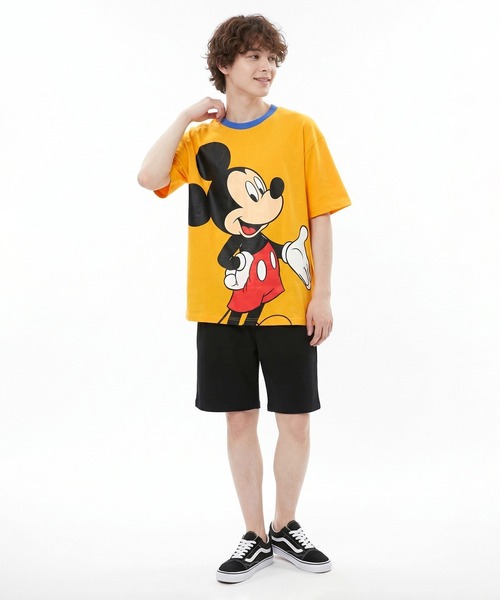 Disney（ディズニー） tシャツ 半袖 親子お揃い BIGフェイスTシャツ
