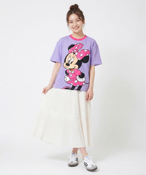Disney（ディズニー） tシャツ 半袖 親子お揃い BIGフェイスTシャツ