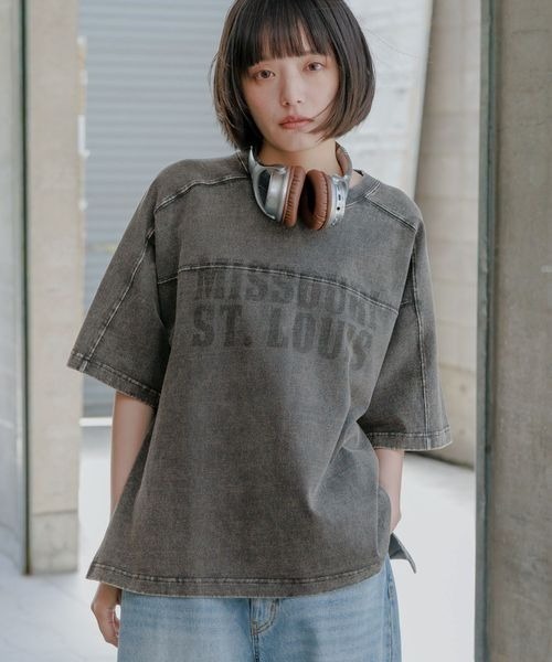 「PBLIM」 半袖Tシャツ MEDIUM ブラック系その他 レディース_画像2