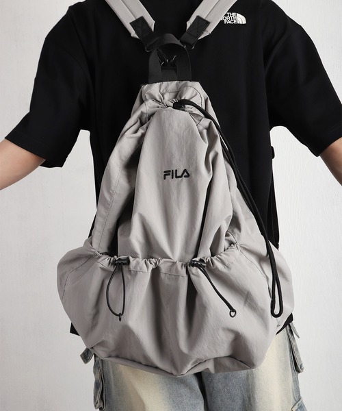 FILA（フィラ） デイバック リュック ドローコード ナイロン 2WAY 