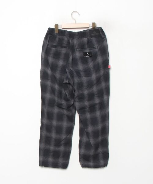 「VIRGOwearworks」 チェック柄イージーパンツ 3 ブラック メンズ_画像2