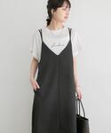 ワンピース 夏 「洗濯可」リネンライクバックリ...の詳細画像2