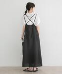 ワンピース 夏 「洗濯可」リネンライクバックリ...の詳細画像4