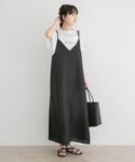 ワンピース 夏 「洗濯可」リネンライクバックリ...の詳細画像5