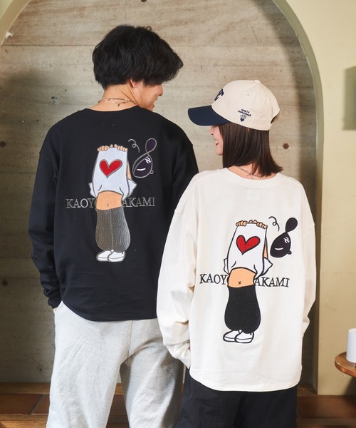 「kaoyorinakami」 長袖Tシャツ SMALL ホワイト メンズ_画像9