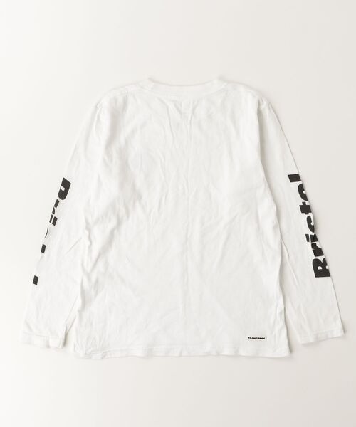 「F.C.R.B.」 「KIDS」ワンポイント長袖カットソー L ホワイト キッズ_画像2