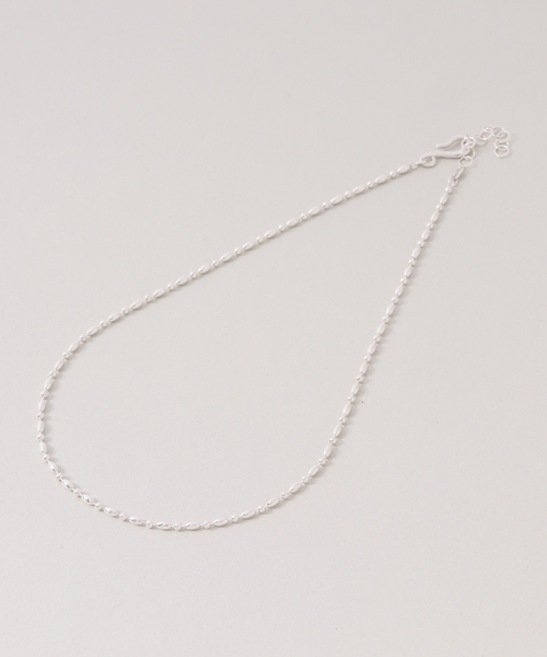 ネックレス 「SAMH by LILAS」ナツメボールチェーンネックレス SV レディースの画像