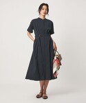 ワンピース 半袖 ベルト フレア ワンピース ...の詳細画像2