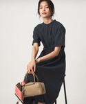ワンピース 半袖 ベルト フレア ワンピース ...の詳細画像4
