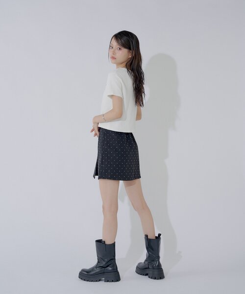 「Chico」 半袖Tシャツ「Disneyコラボ」 FREE チャコールグレー レディース_画像6