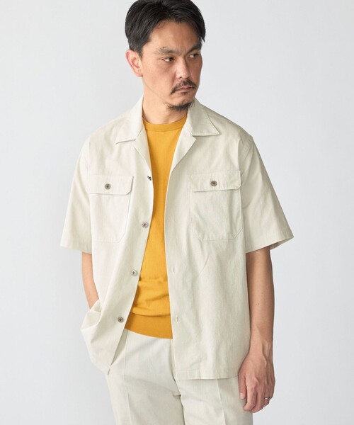 「SHIPS」 半袖ニット MEDIUM グリーン メンズ_画像7