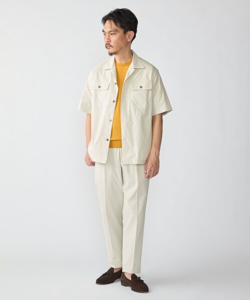 「SHIPS」 半袖ニット MEDIUM グリーン メンズ_画像8