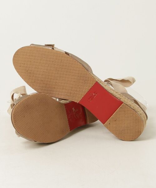 Christian Louboutin レースアップサンダル ベージュ Christian Louboutin（クリスチャンルブタン） レースアップ サンダル