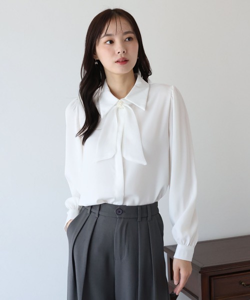 「BLUEEAST」 長袖シャツ MEDIUM ベージュ レディース_画像4