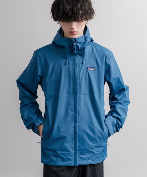 Patagonia パタゴニア マウンテンパーカー ドローコード 青 patagonia（パタゴニア） マウンテンパーカー ウインドブレーカー M'S