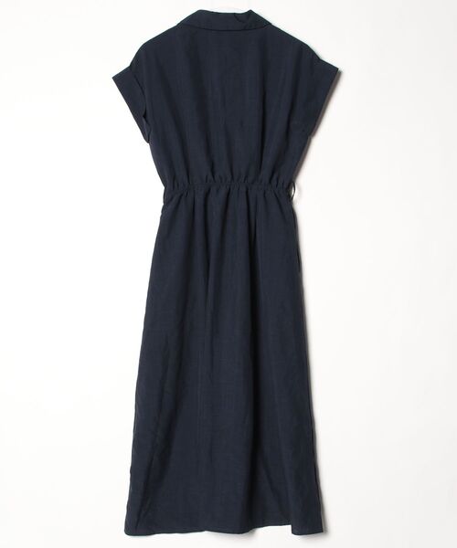 「BLUEEAST」 シャツワンピース MEDIUM ネイビー レディース_画像2