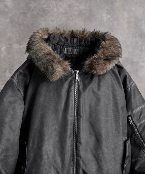 ADRER（アドラー） ma1 ma-1 Detachable Fur Hoodie MA-1