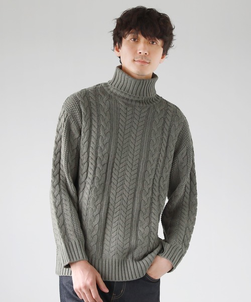 STUDIOUS - ケーブルニット Shadow Cable Knit Top(FREE OFF WHITE): STUDIOUS: WOMENS