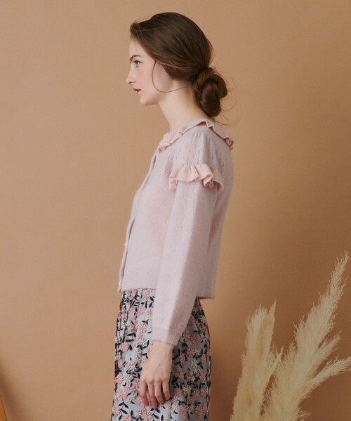 TOCCA カーディガン 「WEB限定」「TOCCA LAVENDER」Jewel Frill