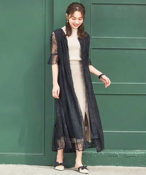 DSQUARED ワンピース 黒(レース) 2009225Y0053 DRESS+ ワンピース ドレス ロングガウン レース 結婚式