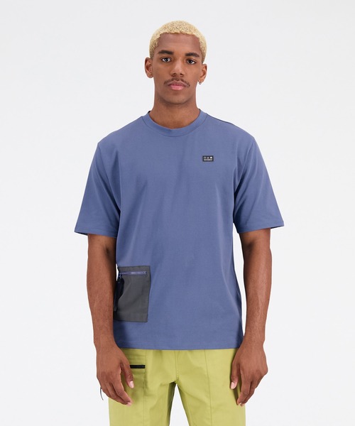 SALE【国内発送】New Balance◆メンズ ポケット付きTシャツ New Balance tシャツ NB AT ポケット ショートスリーブTシャツ