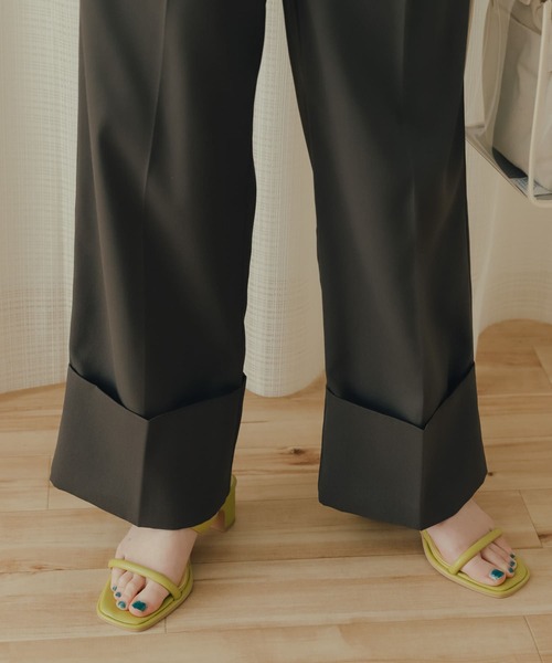 SENSE OF PLACE センタープレスダブルワイドパンツ SENSE OF PLACE by URBAN RESEARCH パンツ センタープレスダブル
