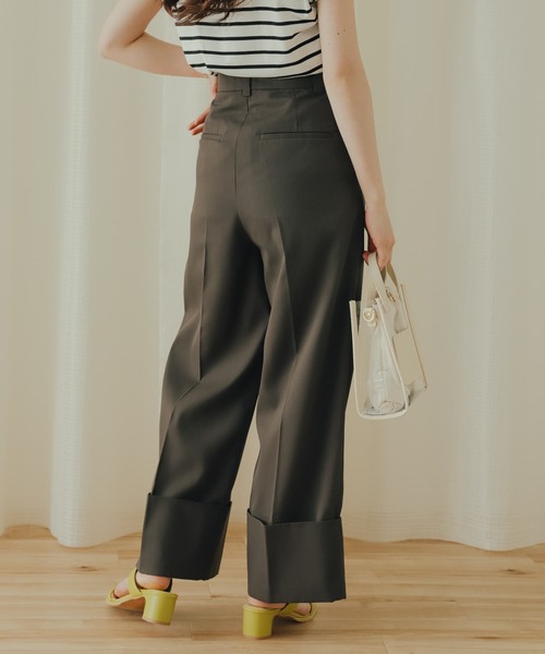 SENSE OF PLACE センタープレスダブルワイドパンツ SENSE OF PLACE by URBAN RESEARCH パンツ センタープレスダブル