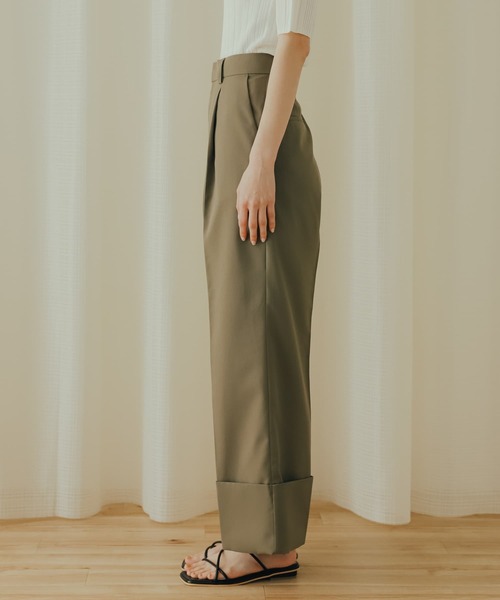 SENSE OF PLACE センタープレスダブルワイドパンツ SENSE OF PLACE by URBAN RESEARCH パンツ センタープレスダブル