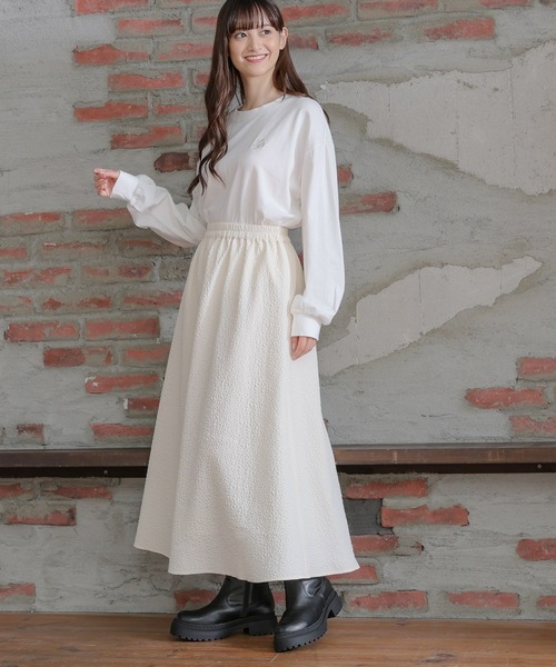 Honeys（ハニーズ） スカート ぽこぽこギャザーフレアスカート