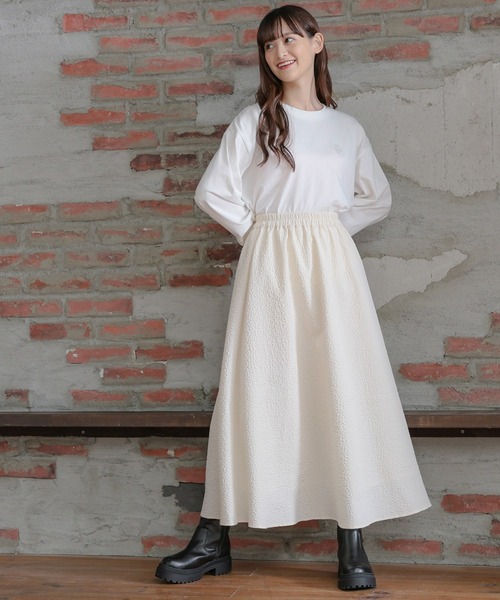 Honeys（ハニーズ） スカート ぽこぽこギャザーフレアスカート