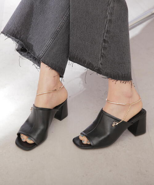 【JILL BY JILLSTUART】CHEW.B 牛革 サンダル ★送料・関税込★ JILLSTUART(ジルスチュアート) サンダル・ミュール(レディース