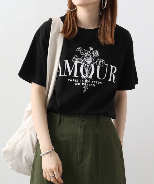 RGY tシャツ RGY AMOUR 花柄プリントTシャツ メンズ レディース