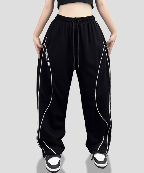 GEMEDA スウェットパンツ ジャージ ストリートワイドレッグ