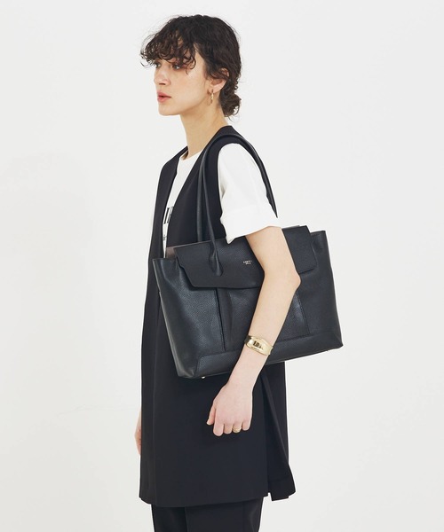 LOWELL things トートバッグ Cuddly S/レザーオープントート(L