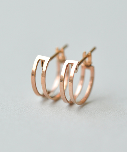 TAKE-UP 18Kローズゴールド フープピアス TAKE-UP 18Kローズゴールド フープピアス TAKE-UP ONLINE SHOP
