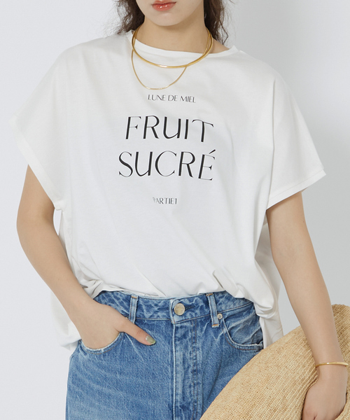 tシャツ 「一部店舗限定」シルケット天竺フレンチスリーブTシャツ レディース