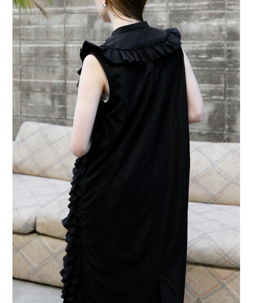 シャツワンピース ロング（袖タイプ：ノースリーブ）のおすすめ人気  