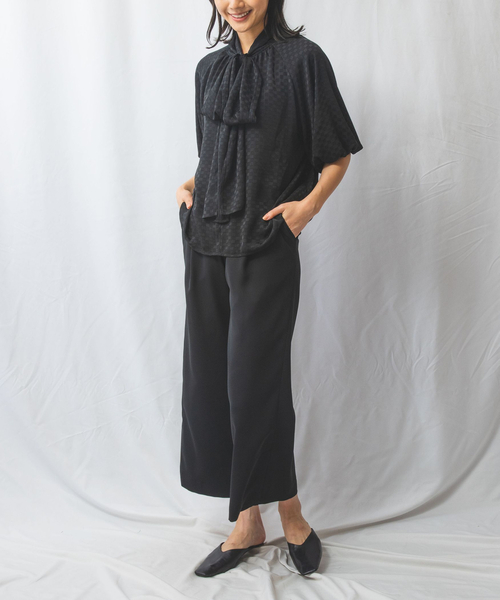 ナラカミーチェ（NARACAMICIE）/【NARACAMICIE】ガルーダドビークロスワイドパンツ NARACAMICIE（ナラカミーチェ） パンツ 「NARACAMICIE」ガルーダドビー