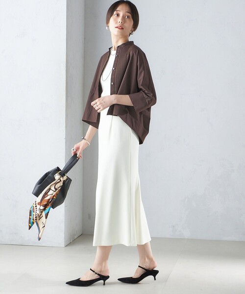 ブラウス シャツ 「コットン100％/手洗い可」ピンタックブラウス レディース Demi-Luxe BEAMS ブラウス シャツ コットンボイル ピンタック