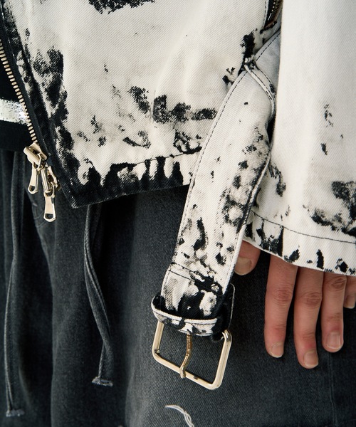 DISCOVERED（ディスカバード） 革ジャン ライダース BLEACH W RIDERS