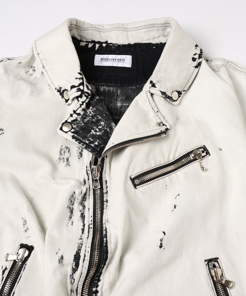 DISCOVERED（ディスカバード） 革ジャン ライダース BLEACH W RIDERS