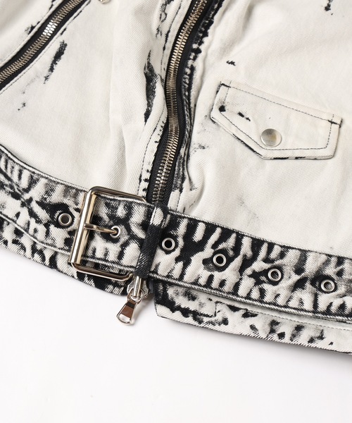 DISCOVERED（ディスカバード） 革ジャン ライダース BLEACH W RIDERS