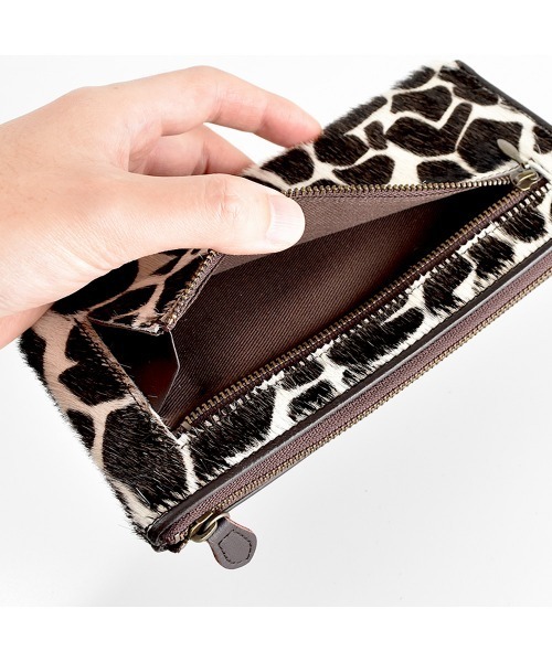 財布 ハラコL字ファスナー長財布 レディース : ZOZOTOWN Yahoo!店