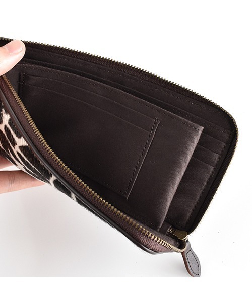 財布 ハラコL字ファスナー長財布 レディース : ZOZOTOWN Yahoo!店