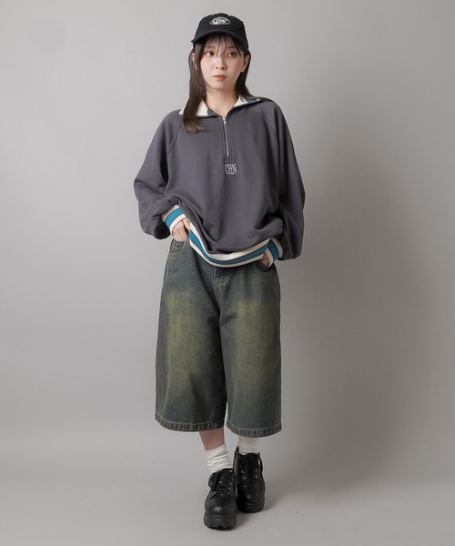 ジェーンスミス　ホリデイ　ハーフジップトレーナー JANE SMITH / ジェーンスミス】HALF ZIP SWEAT ハーフジップ