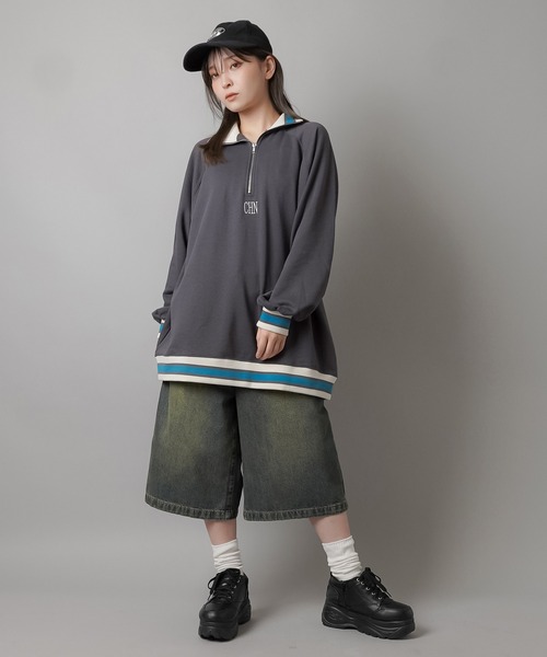 【美品】PiRein Sein ヒップポッタ スウェット　ジョンハン着用 ☆SEVENTEEN ジョンハン 着用！！【NOHANT】HALF ZIP-UP HOODIE