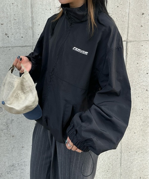 kutir 黒 ナイロンジャケット kutir ブルゾン アウター 2way REVERSIBLE NYLON BOA BLOUSON