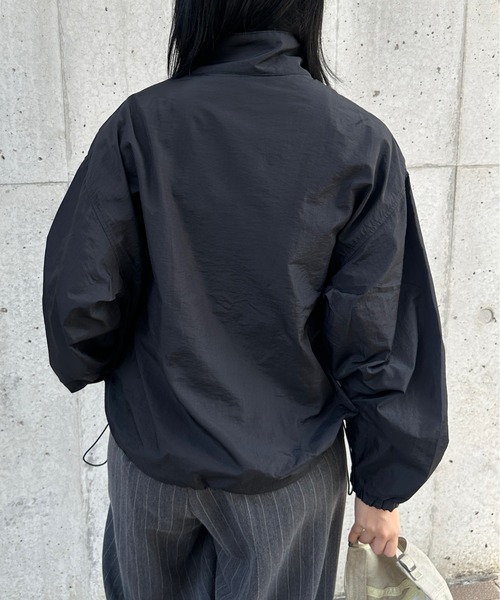 kutir ブルゾン アウター 「2サイズ展開」刺繍ロゴナイロン