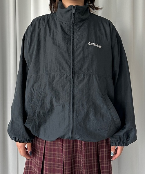 kutir 黒 ナイロンジャケット kutir ブルゾン アウター 2way REVERSIBLE NYLON BOA BLOUSON
